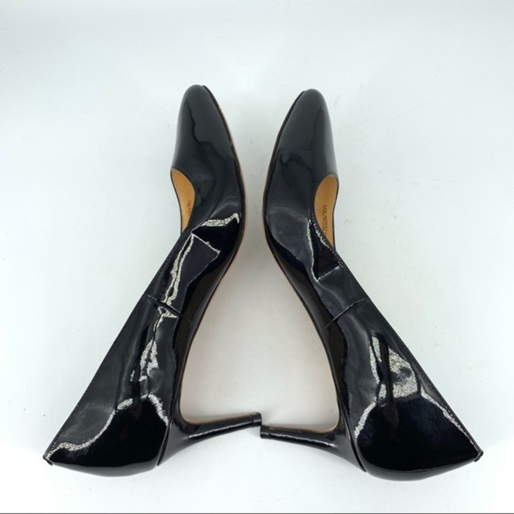 Cole Haan Grand OS Women 7C WIIDE Heels Black Patent Leather Pumps Pointed - Picture 7 of 10